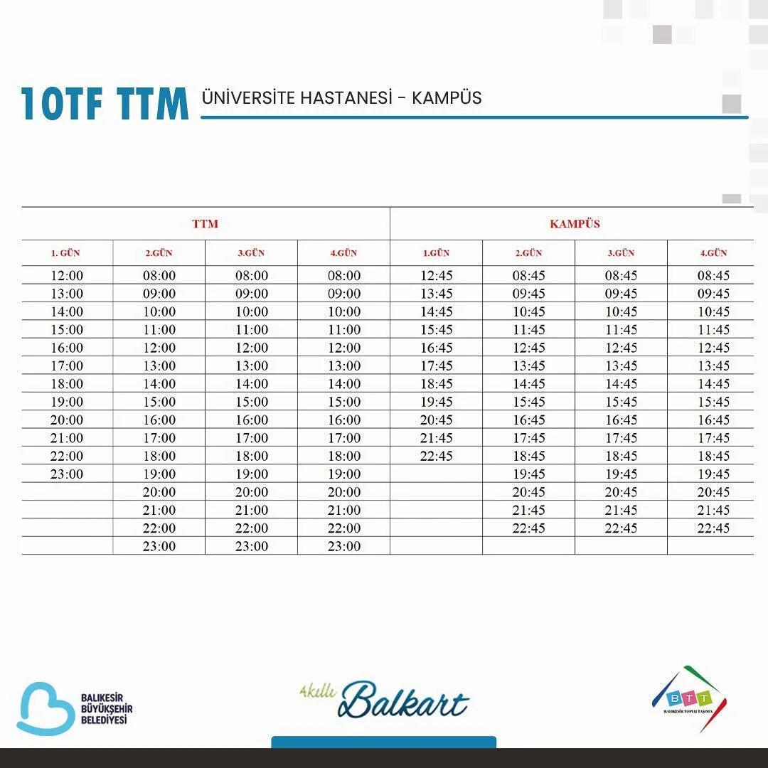 10tf_hat_saatleri
