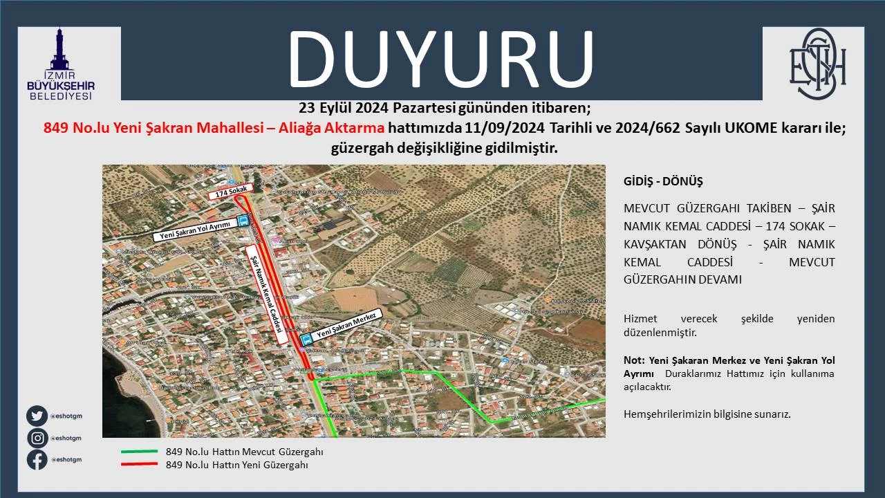 849 No.lu Hat Duyuru