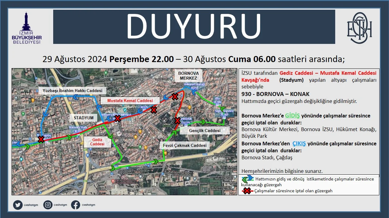 930 Nolu Baykuş Hattı