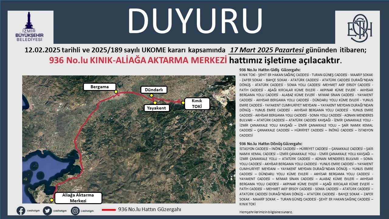 936 No.lu Yeni Hat Duyurusu.webp