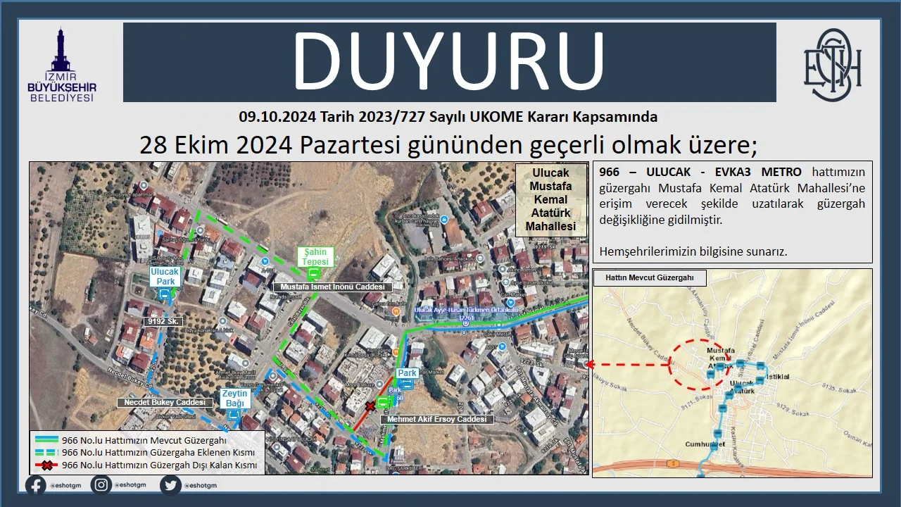 966 nolu hatta güzergah değişiklik.webp