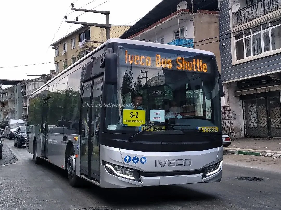 BURULAŞ'a test aracı olarak gelen Iveco Crossway LE otobüsü S-2 Siteler - Kent Meydanı (Ring)34 G 89994#burulaş#testaracı#iveco#ivecobus#ivecocrosswayle#ivecocrossway#ivecootobus#bursabelediyeotobusleri#b