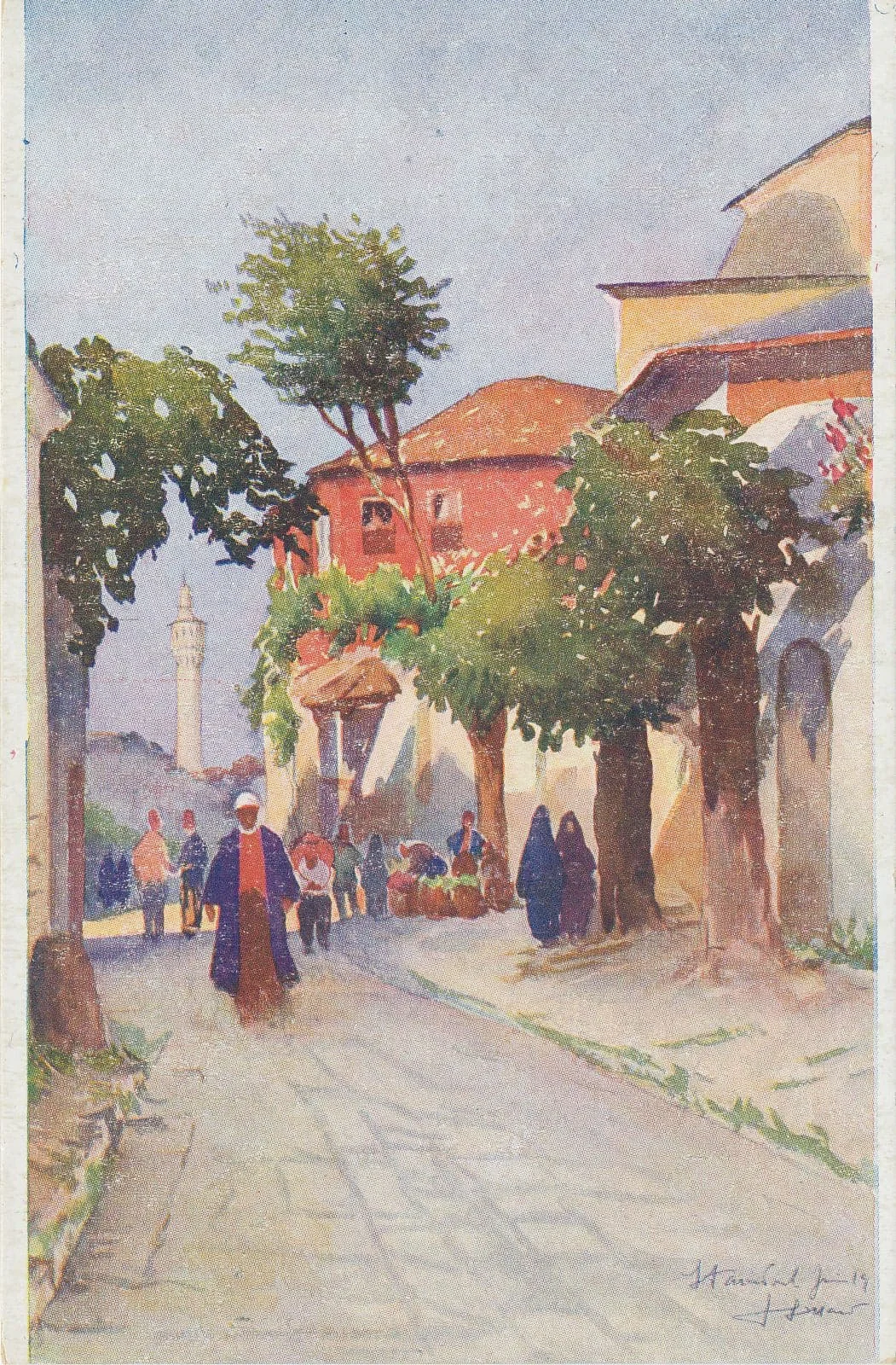 D15201 Une rue a Stamboul vue du Seraskerat (Douillard)