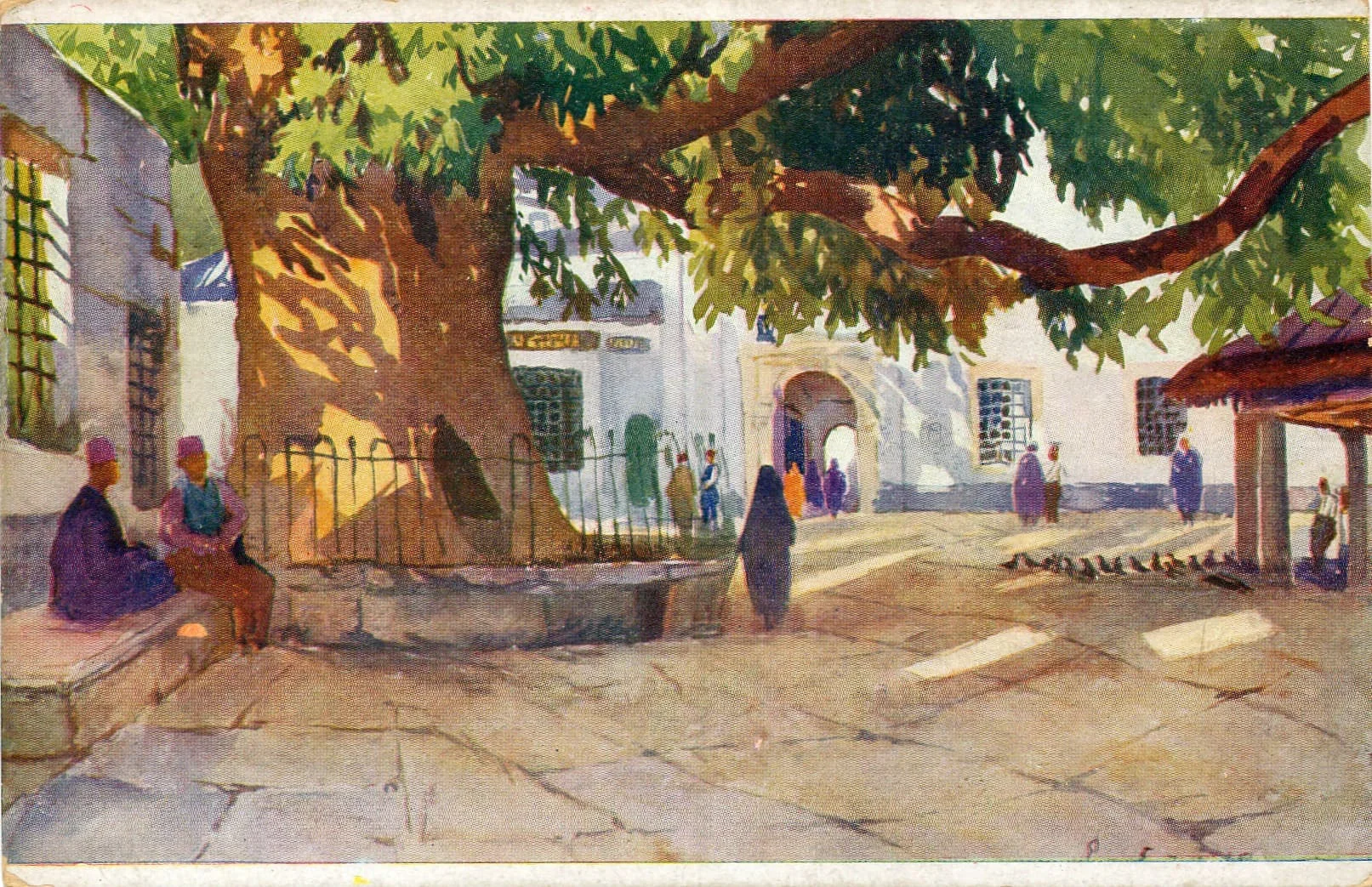 D15208 Cour de la Mosquée d'Eyoub