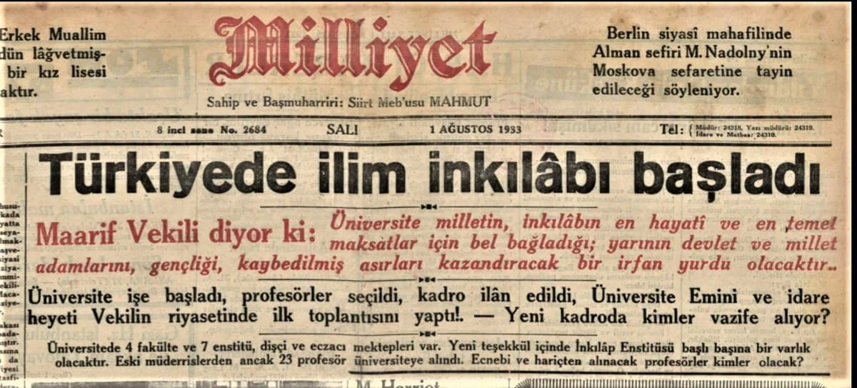 1933 Üniversite Reformu