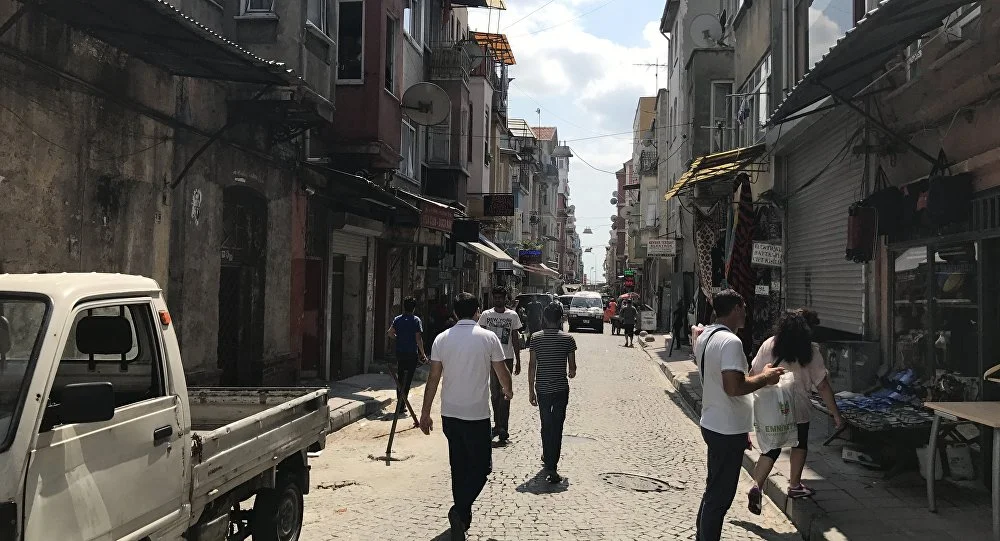 kumkapıda bir sokak görüntüsü